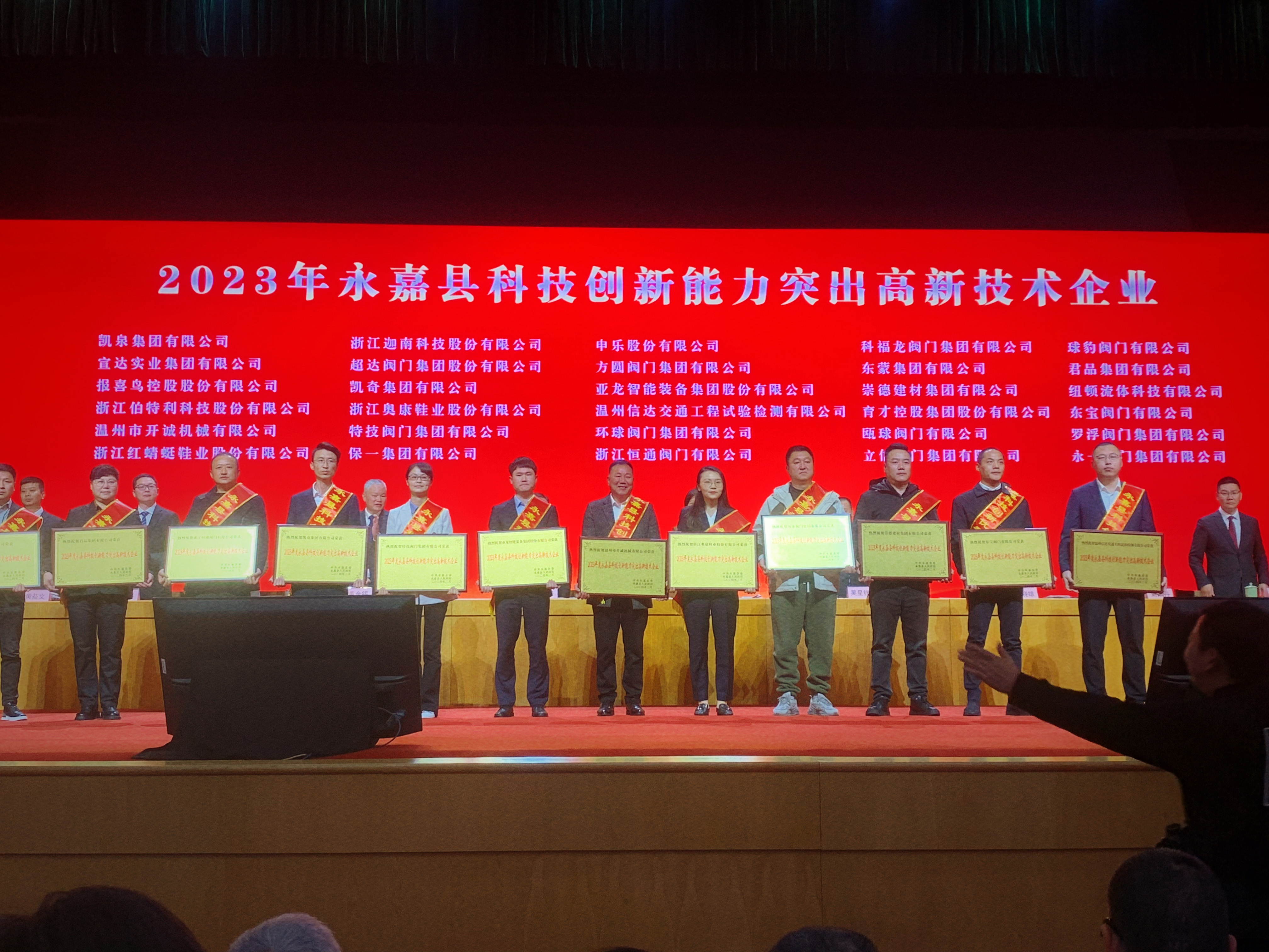 喜报！hth官网入口荣获永嘉县“功勋企业”等荣誉称号