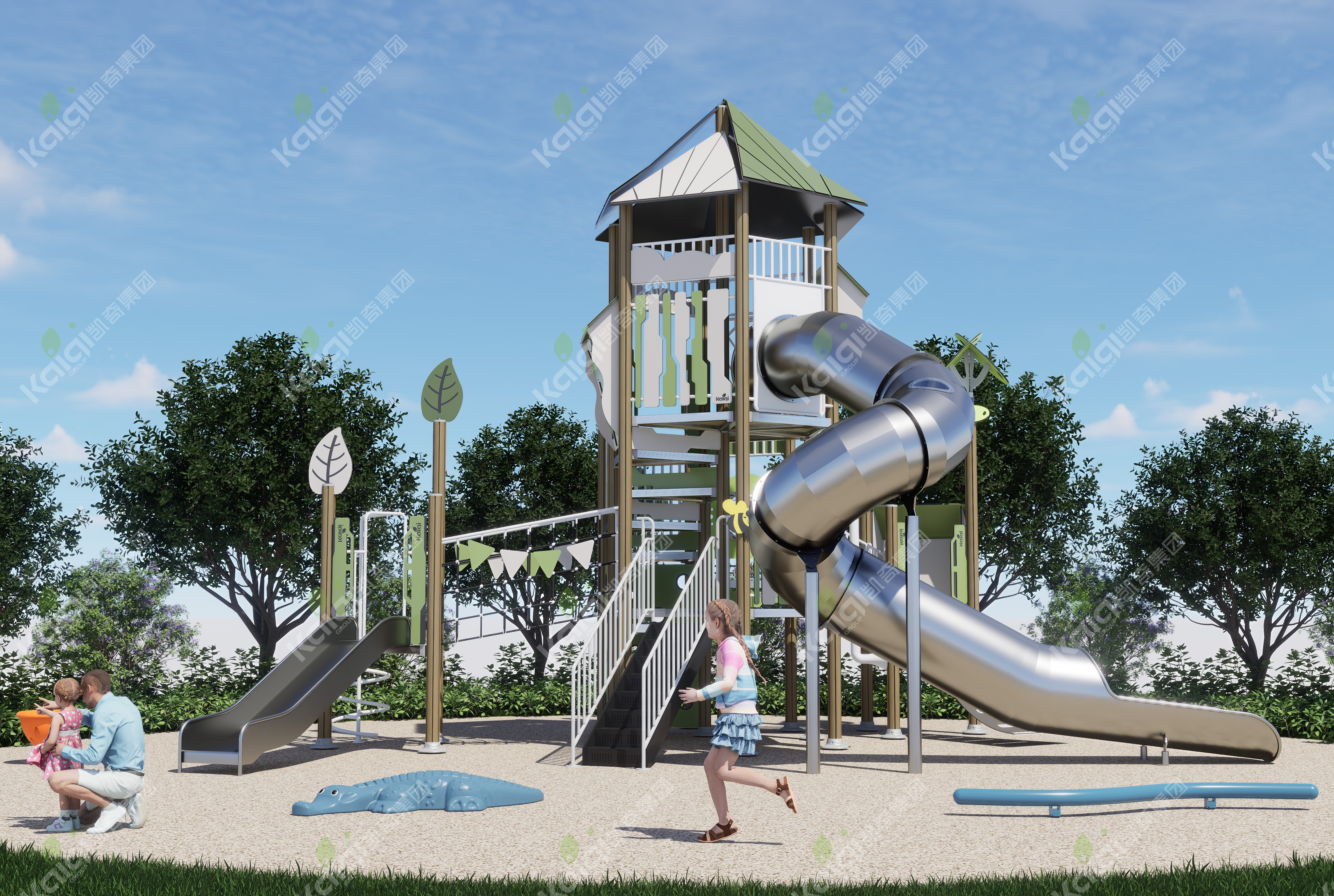 绿意盎然 生态木趣 | hth主题游乐系列产品