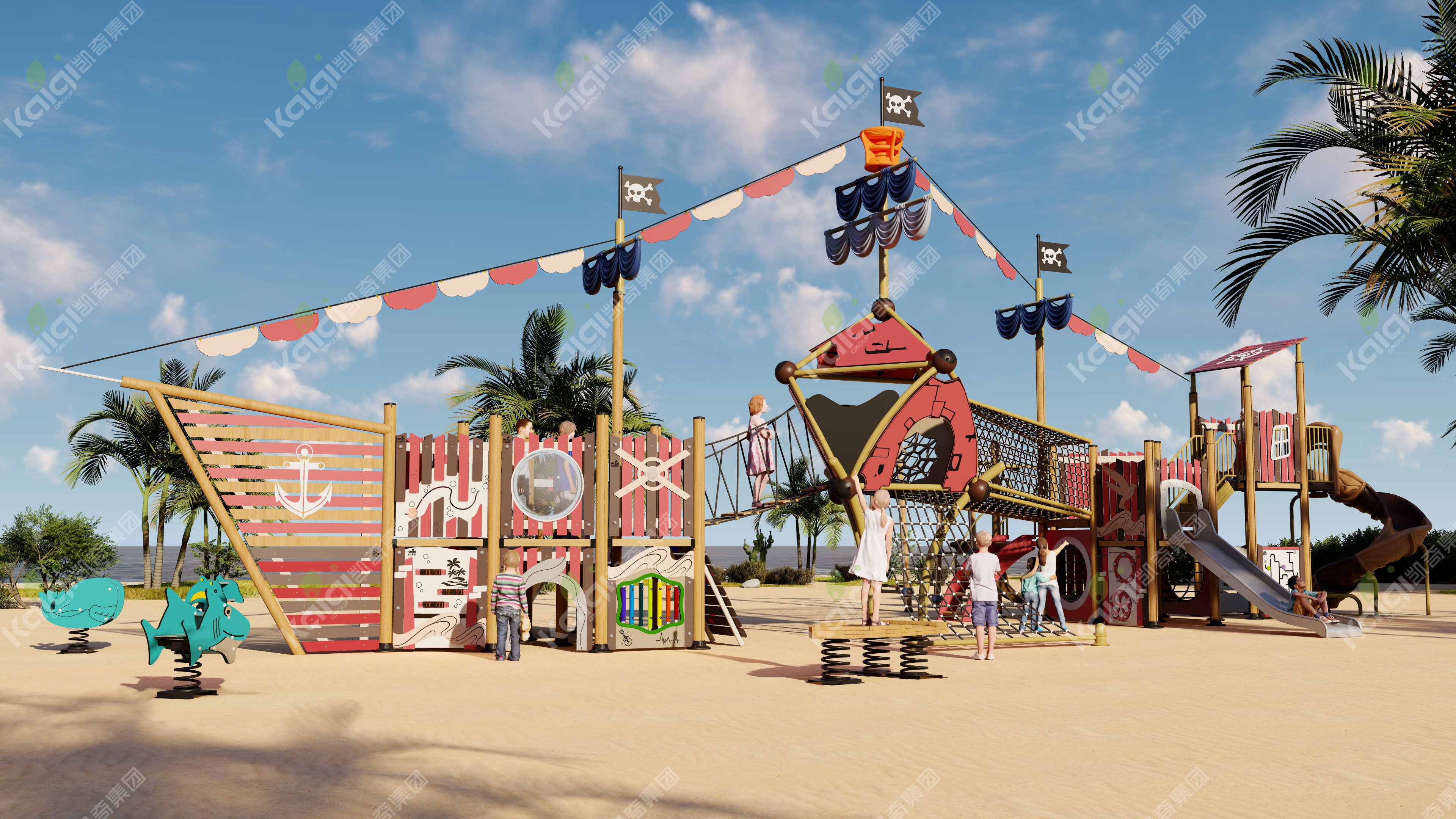 绿意盎然 生态木趣 | hth主题游乐系列产品