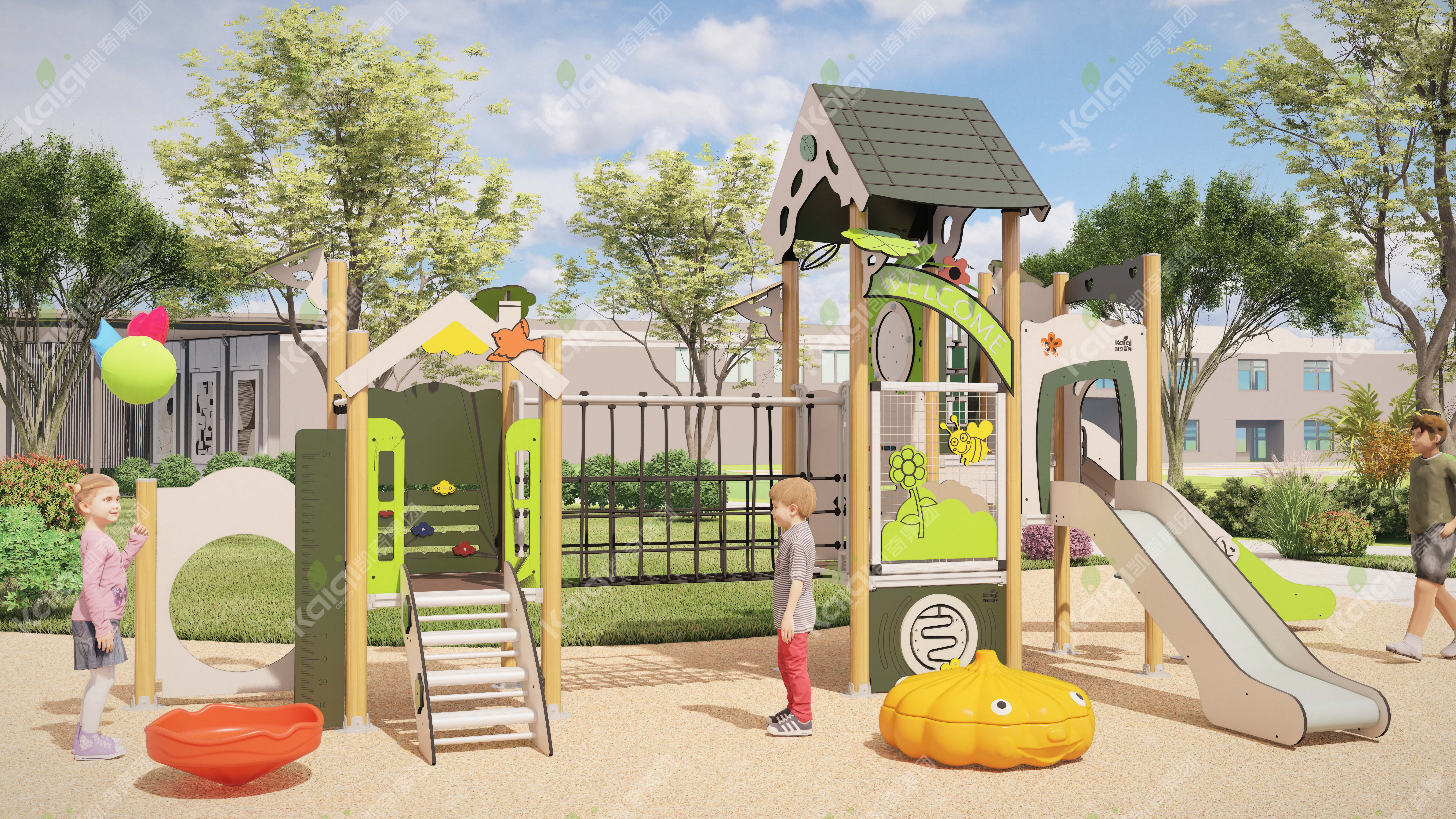 绿意盎然 生态木趣 | hth主题游乐系列产品